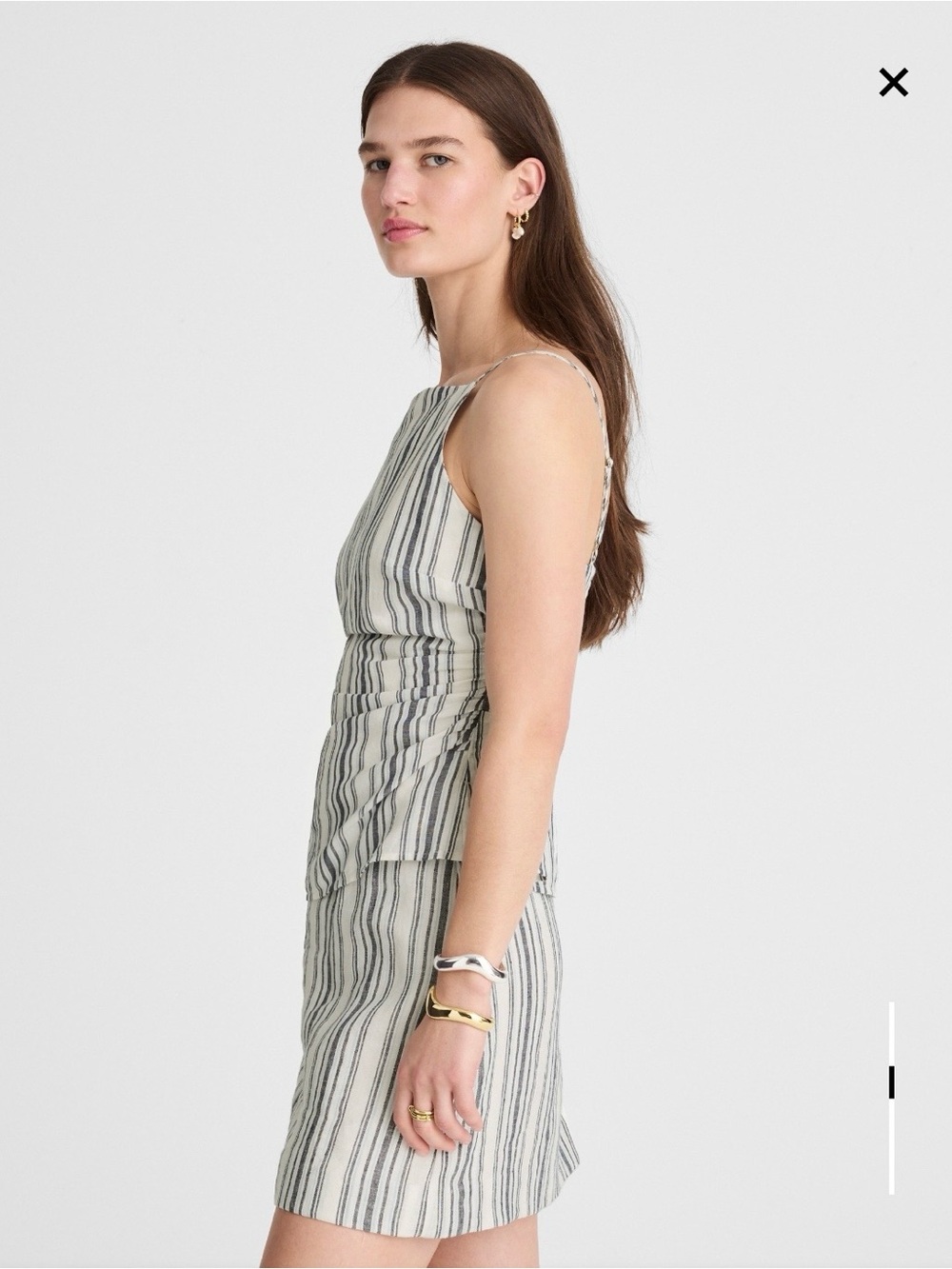 Madewell Ruched Square Neck Tank - Picture 6 of 9